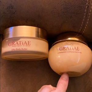 Dead Sea minerals scrub and body butter